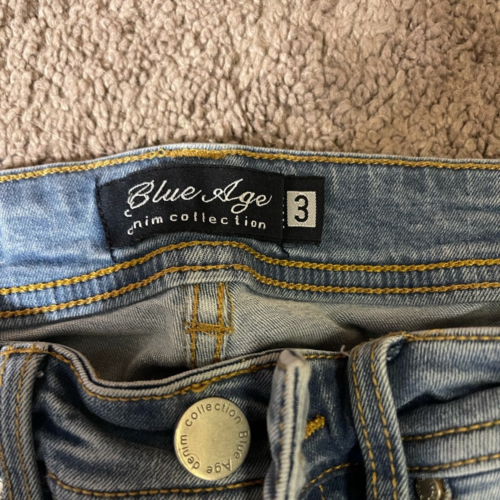 Distressed jeans
